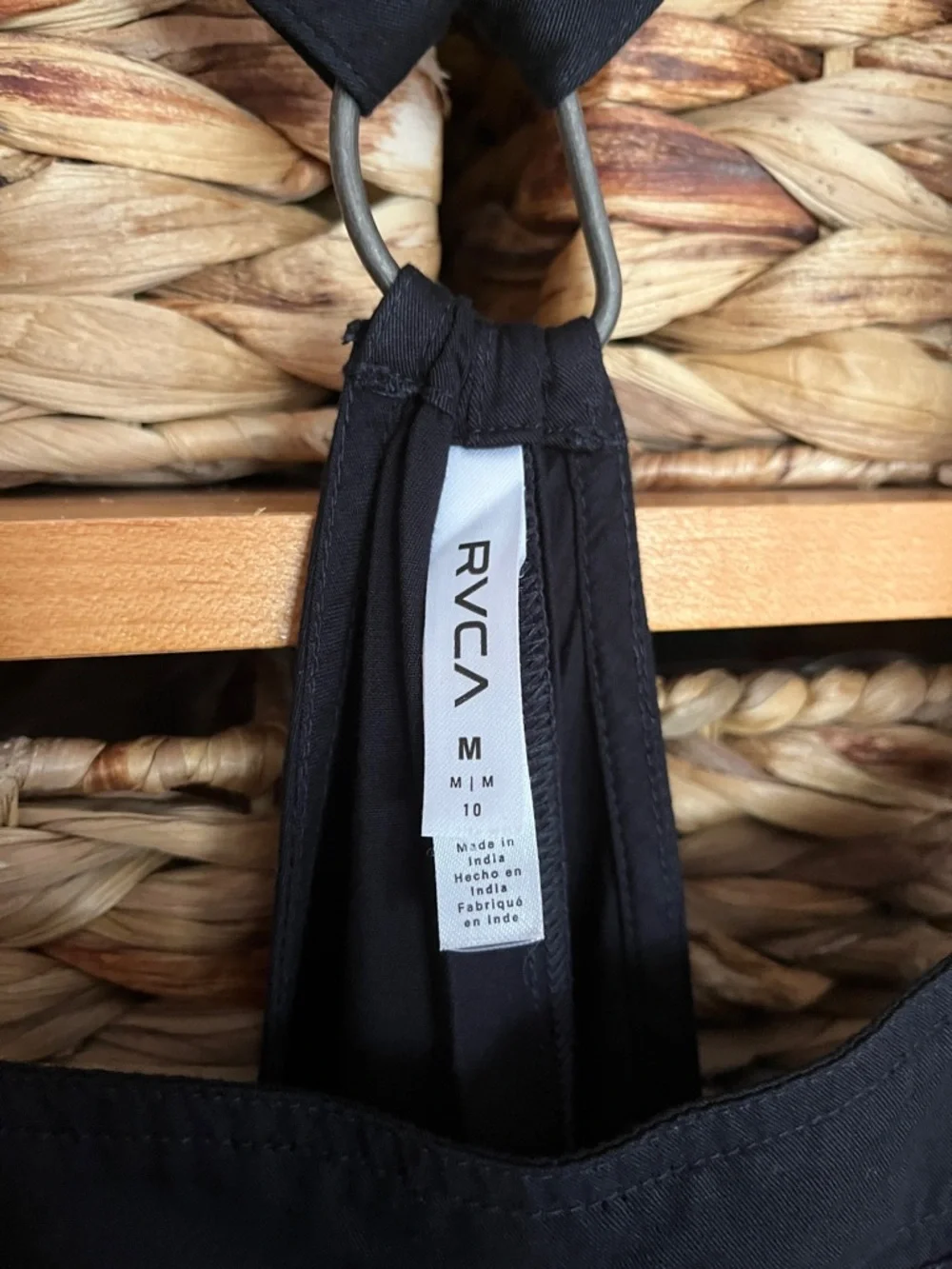 RVCA Black Short Overalls Romper - Picture 3 of 3